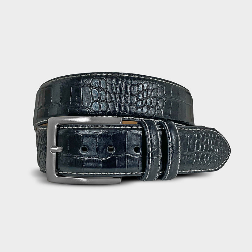 Skins - Black Leather Golf Belt