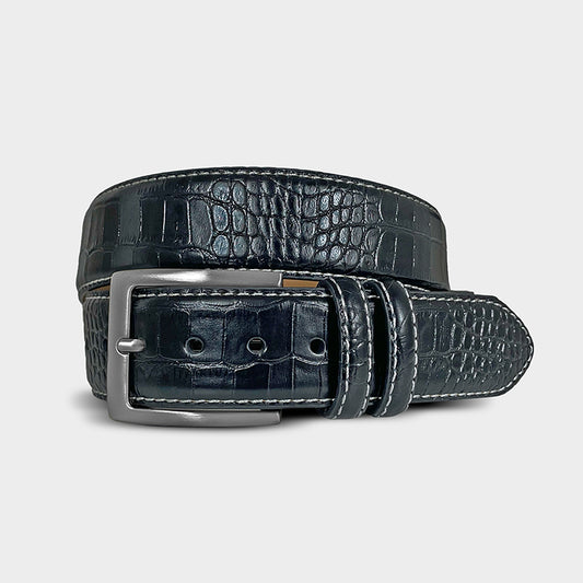 Skins - Black Leather Golf Belt