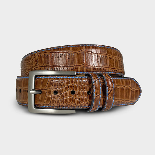 Skins - Brandy Leather Golf Belt
