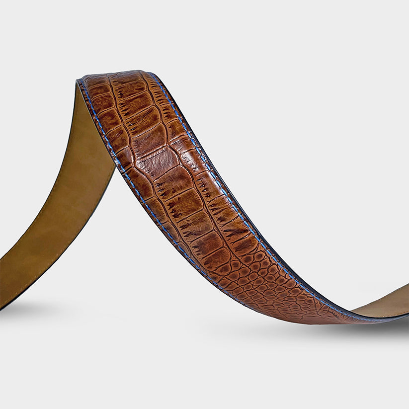 Skins - Brandy Leather Golf Belt