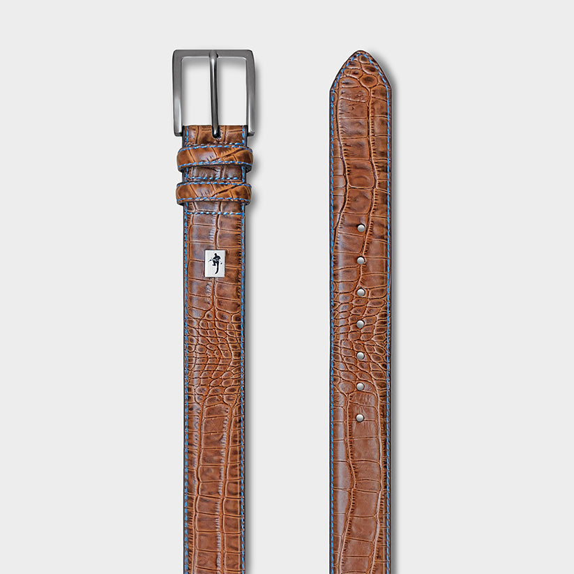 Skins - Brandy Leather Golf Belt